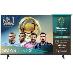 Pantalla Smart TV Hisense 40A4NV - 40" - FHD - HDMI - USB - Wi-Fi - Ethernet