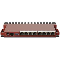 Switch MikroTik L009UiGS-RM - Gigabit Ethernet - 8 Puertos - Soporta 1 PoE - 1 SFP