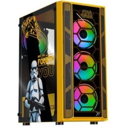 Gabinete Gamer Xtreme PC Gaming MG-23139 - Media Torre - ATX/Micro ATX/Mini ITX - 4 Ventiladores - Panel Lateral
