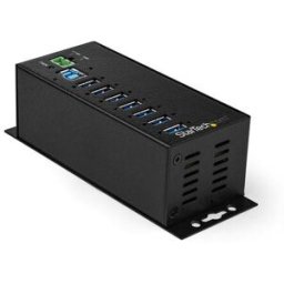HUB Concentrador Industrial USB 3.0 StarTech.com HB30A7AME - 7 Puertos USB 3.1 - Adaptador de Alimentación - Negro
