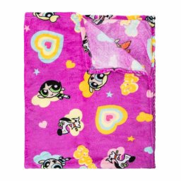 Manta Felpa Chicas Superpoderosas Frazada Suave Cobija 100x130cm