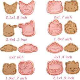 Cortador de Galletas Hello Kitty 8 Piezas Dibujos Animados Molde