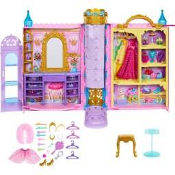 Mattel Disney Princess Toys Listo Clóset Pelota se Abre Incluye 2 Princesas 25 Accesorios