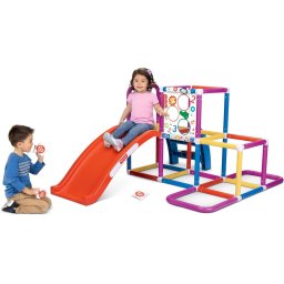 Fisher Price Jungle Gym Resbaladilla Lanzamiento Sacos Niños Diversión