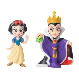 2 Figura de Colección Disney 100 Pixar Blanca Nieves Reyna Malvada PVC