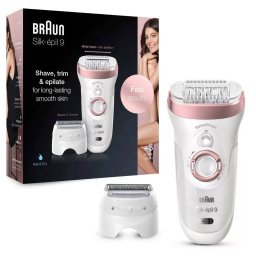 Braun Depiladora Mujer Afeitadora Eléctrica y Recortadora Bikini SensoSmart 9-890