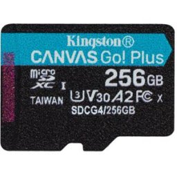 Memoria MicroSD Kingston Canvas Go! Plus - 256GB - Clase 10 - Sin Adaptador