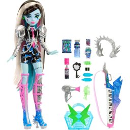 Muñeca Monster High Doll Frankie Stein Rockstar Instrumento y Accesorios Rendimiento como Auriculares