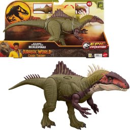 Jurassic World Rugido de Batalla Becklespinax Niños de 4 años en adelante Chaos Theory Acción de mordida y Sonidos de gruñido