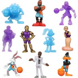 Moose Toys Space Jam A New Legacy Figuras coleccionables de 5 cm 10 Unidades con Bases