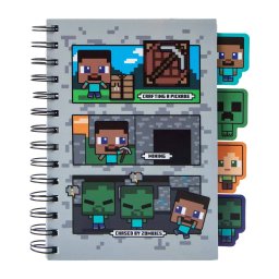 Libreta Cuaderno Minecraft Multi Tab Journal Pestañas 9in