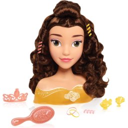 Figura Colección Cabeza Peinados de la Princesa Bella de Disney Pelo castaño Juego de Simulación