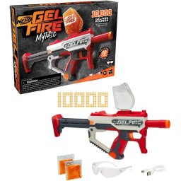 Pistola Lanzador Nerf Pro Gelfire Mythic Blaster Automático Completo y 10.000 Rondas Gelfire