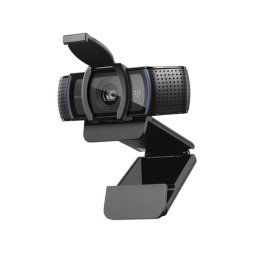WEBCAM LOGITECH C920S COLOR NEGRO FULL HD 1080P A 30 FPS TAPA PARA LA LENTE CAMPO VISUAL 78O 2 MICROFONOS INTEGRADOS ENFOQUE AUTOMATICO PARA PC/WINDOWS/MAC