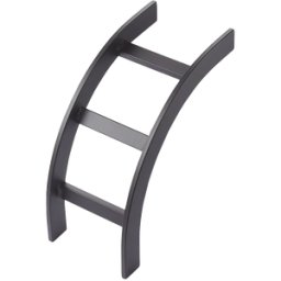 Kit de Estante Hoffman - Curvo para Rack -Tipo Escalera -Acero - Negro -LIB12BLK
