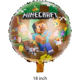 2 Globos Látex Minecraft Modelo 1 Fiesta Regalos Decoración