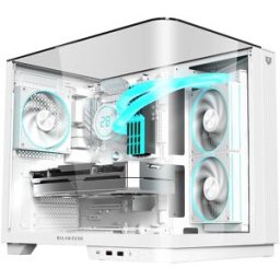 Gabinete Gamer Balam Rush Tank Expert Curve 6800 - ATX Media Torre - 3 Ventiladores - Panel Curvo Cristal Templado