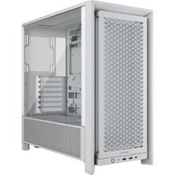 Gabinete Gamer Corsair FRAME 4000D - Media Torre - ATX/Micro-ATX/Mini-ITX/E-ATX - Panel Lateral - Blanco