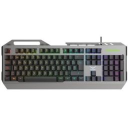 Teclado Gamer Naceb NA-0966 - Alámbrico - Plata - LED