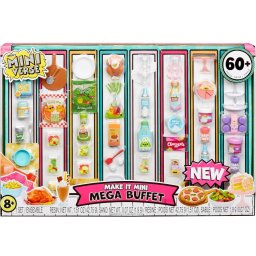 MGA's Miniverse Make It Mini Mega Buffet DIY Resina Artículos de Réplica Mini Comida