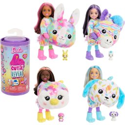 Barbie Chelsea Cutie Reveal Color Dream Series Muñeca Pequeña y Accesorios Disfraz de Felpa de Animal