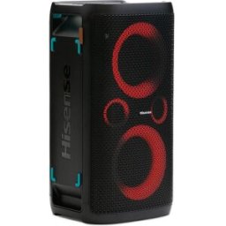 Bocina Portátil Hisense Party Rocker One Plus Color Negro con Iluminación LED, Batería Recargable, Bluetooth, USB y Potencia Ideal para Fiestas