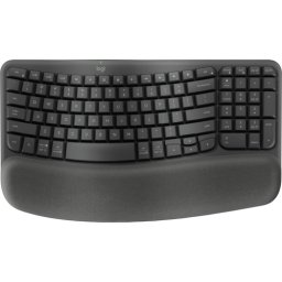 TECLADO LOGITECH WAVE KYES GRAFITO INALAMBRICO ERGONOMICO EASY-SWITCH BLUETOOTH LOGI BOLT