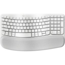 TECLADO LOGITECH WAVE KYES BLANCO INALAMBRICO ERGONOMICO EASY-SWITCH BLUETOOTH LOGI BOLT