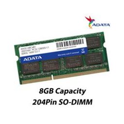MEMORIA ADATA SODIMM DDR3 LOW 8GB PC3L-12800 1600MHZ CL11 204PIN 1.35V LAPTOP/AIO/MINI PCS ADDS1600W8G11-S