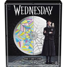 Spin Master Games Juego Cartas Wednesday Miércoles Tarjetas Aluminio Premium 3 a 10 Jugadores