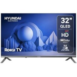 Hyundai HYLED-3258QR Smart TV 32 Pulgadas HD QLED - Roku TV Integrado - Resolución 1366x768 - HDMI, USB, Wi-Fi - Televisor Inteligente