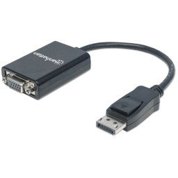 CABLE ADAPTADOR MANHATTAN DISPLAYPORT A VGA HD15 1080P M-H