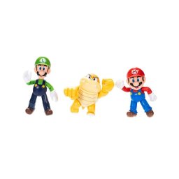 Figura Set De Figuras Super Mario 3 Pack Mario, Boom Boom, Luigi Colección Regalo