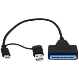 Adaptador Convertidor USB 3.0 a SATA 2.5 BRobotix 6007051 Compatible HDD SSD Alta Velocidad Transferencia
