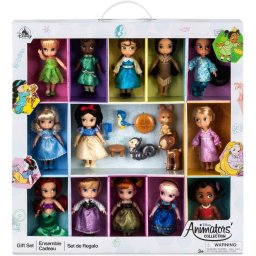 Disney Animators Collection Juego de Regalo Princesas Jazmín Aurora Muñecas 5 pulgadas