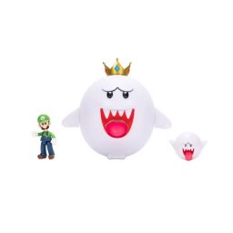 Figura Set De Figuras Super Mario Boo Hoo, King Boo, Luigi De 6 Y 2.5 Pulgadas Colección Regalo