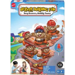 Mattel Games Juego de Mesa Castores Movedizos Niños de 6 años en adelante