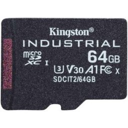 Tarjeta microSD Kingston SDCIT2/64GBSP 64GB Clase 10 UHS-I Industrial Sin Adaptador -40 °C a 85 °C