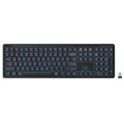 Teclado Multidispositivo Stereny Bluetooth y RF Batería Recargable USB-C 110 Teclas con Luz LED