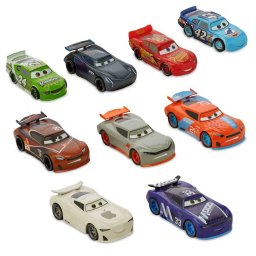 Set 9 Figuras Cars Deluxe Disney Carros Colección Niños 3 Años