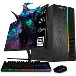 Computadora de Escritorio XTREME PC GAMING XTPCAT16GBVEGA3MUB - AMD Athlon 3000G · AMD Radeon Vega 3 16 GB RAM DDR4 · 500 GB SSD Windows 10 · Torre Monitor 21.5 75Hz · WiFi
