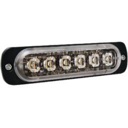 Luz Auxiliar SignalPro SP6R - LED Rojo 6 Leds · Lente Transparente 12V · Uso Exterior