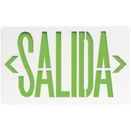 Letrero LED de Salida SFire SF820X - Montaje Universal en Pared, Lateral o Techo · Alto Brillo · Batería de Respaldo Incluida 120V · Certificación CE