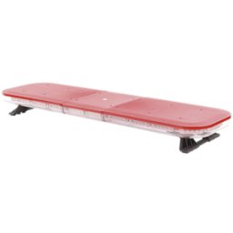 Barra de Luces LED Epcom X67RV2 - 119 cm (47") · Rojo 12VDC · 88 LEDs de Alta Potencia para Ambulancias y Unidades de Bomberos