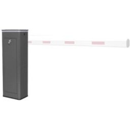 Barrera Vehicular AccessPro XBS-5003-R - Soporta brazo hasta 5.5 m · Movimiento fluido Final de carrera ajustable · Diseño elegante gris con corona LED semaforizada