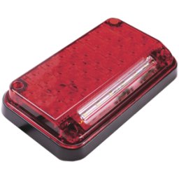 Luz de Advertencia Epcom XLTE2335R - Flash LED Estroboscópico · Rojo 12VDC · Uso Exterior - 7" x 4" - 66 LEDs