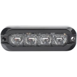 Luz Perimetral ECCO ED3793RB - 8 LED Ultra Brillantes - Dual Color Rojo/Azul · 12VDC Uso Exterior