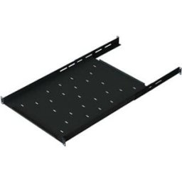 Charola Ajustable LinkedPRO CH-QR1 - Acero 19" 1U Negro Para rack de 4 postes, Profundidad 633 a 816 mm, Cajón metálico resistente
