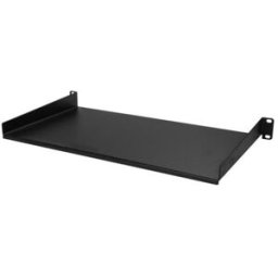 Charola StarTech.com CABSHELF1U10 - Acero para Rack 1U - Profundidad 10" (254 mm) · Capacidad 20 kg Negro Estante metálico para gabinete servidor