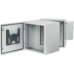 Gabinete Industrial Hoffman ProTek - 19U 600mmx600mmx1200mm Acero · Gris claro · Aire acondicionado 4000 BTU · Protección NEMA 4/12 IP66 IK10